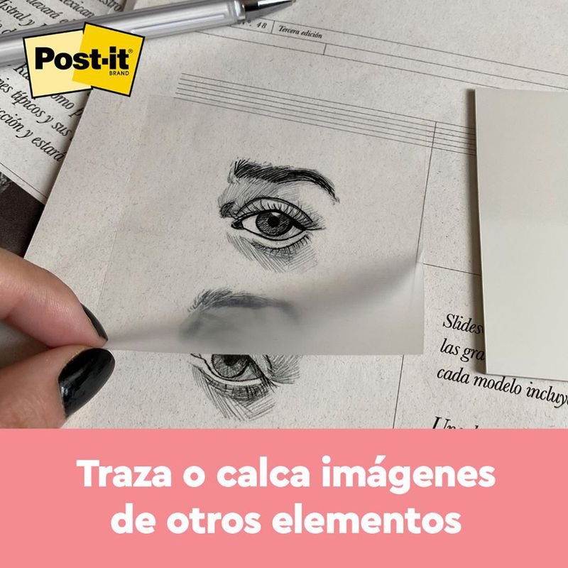 NOTAS TRANSPARENTES 28x28 C/36H POST IT