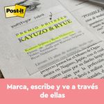 NOTAS TRANSPARENTES 28x28 C/36H POST IT