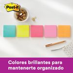 NOTAS ADHESIVAS 3x3 MIAMI PASTEL C/6 COLORES C/65 HOJAS C/COLOR