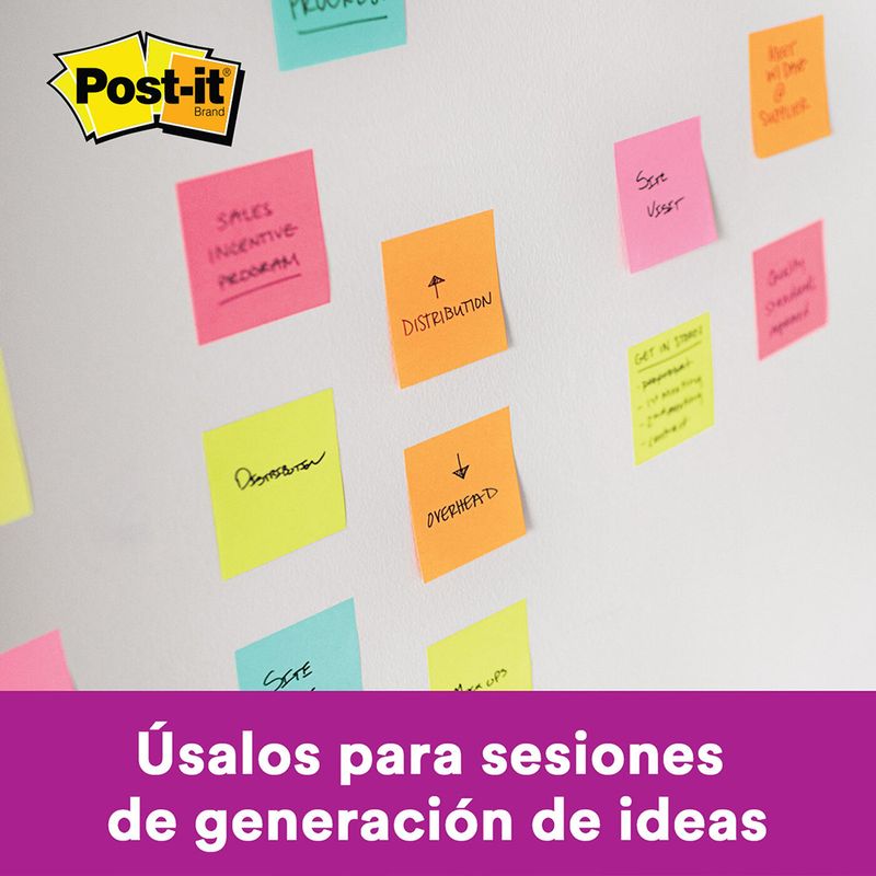 NOTAS ADHESIVAS 3x3 MIAMI PASTEL C/6 COLORES C/65 HOJAS C/COLOR