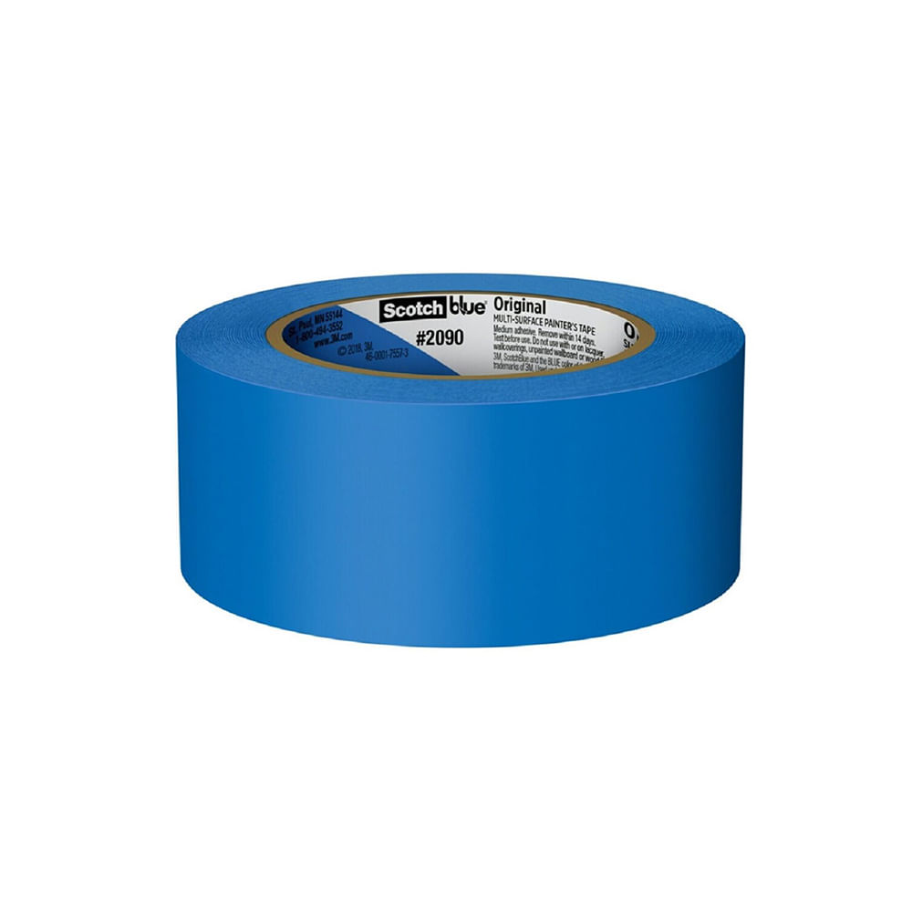  Blue Painters - Cinta adhesiva de 3 pulgadas x 60 yardas, caja  de 16 rollos, fabricada en Estados Unidos, cinta azul de eliminación  limpia, cinta adhesiva azul resistente a los rayos