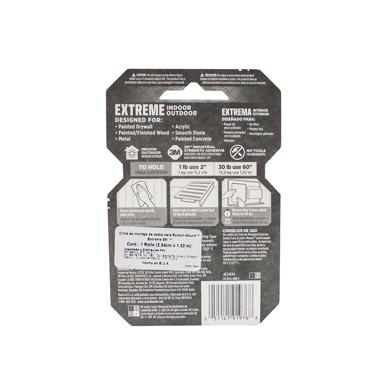CINTA EXTREMA 414 H SCOTCH 25MM X 15M
