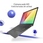 LAPTOP ASUS VIVOBOOK D413UA-R58G512-H4, 14" FHD, RYZEN 5-5500U, 8GB ON-BOARD, 512GB SSD M2, WIN11HOME, NEGRO