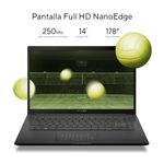 LAPTOP ASUS VIVOBOOK D413UA-R58G512-H4, 14" FHD, RYZEN 5-5500U, 8GB ON-BOARD, 512GB SSD M2, WIN11HOME, NEGRO
