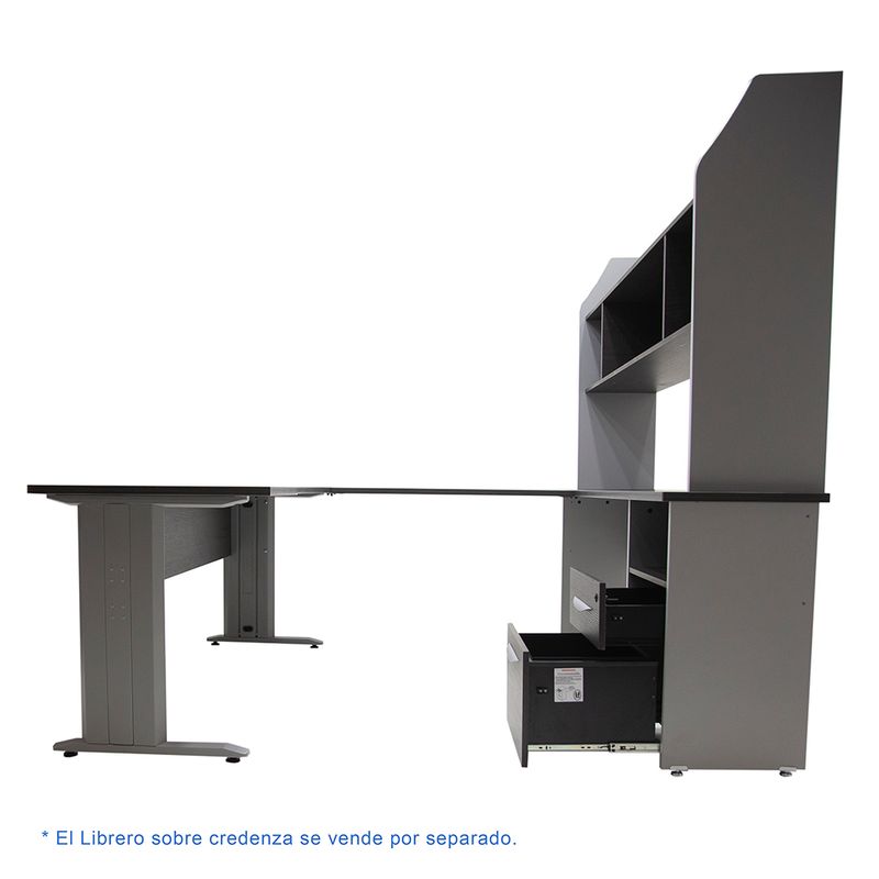 CONJUNTO DIRECTIVO ESCRITORIO DE ARCO 180MT STORM/GRIS