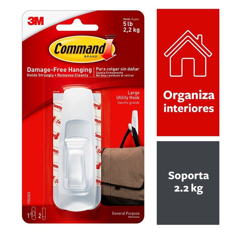 GANCHO LARGO PARA COLGAR 1PZA