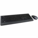 Kit Teclado y Mouse Lenovo Profesional Inalámbrico 1600 dpi Color Negro