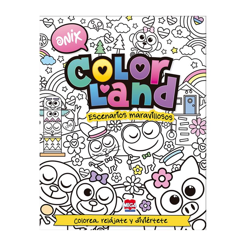 LIBRO COLORLAND ANTIESTRES ESCENARIOS MARAVILLOSOS ONIX
