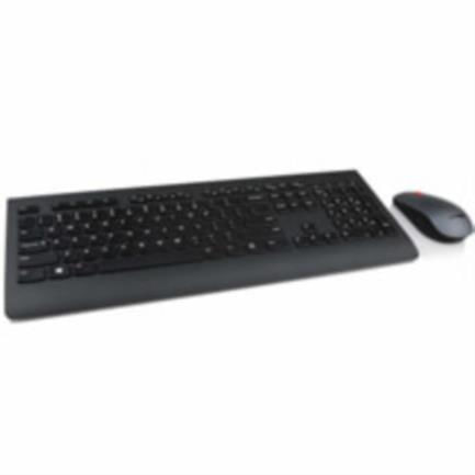 Kit Teclado y Mouse Lenovo Profesional Inalámbrico 1600 dpi Color Negro
