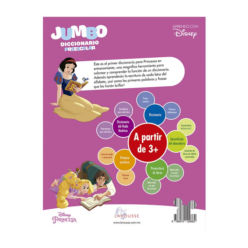 DICCIONARIO JUMBO DE PRINCESAS PREESCOLAR