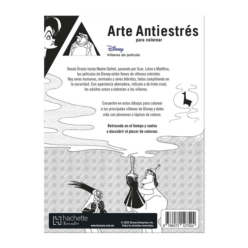 LIBRO VILLANOS DE PELICULA MINI ANTIESTRES