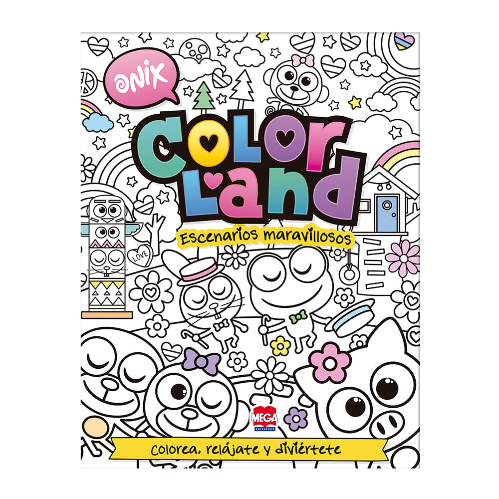 Libro Colorland Antiestres Escenarios Maravillosos Onix 6539 - Ofix