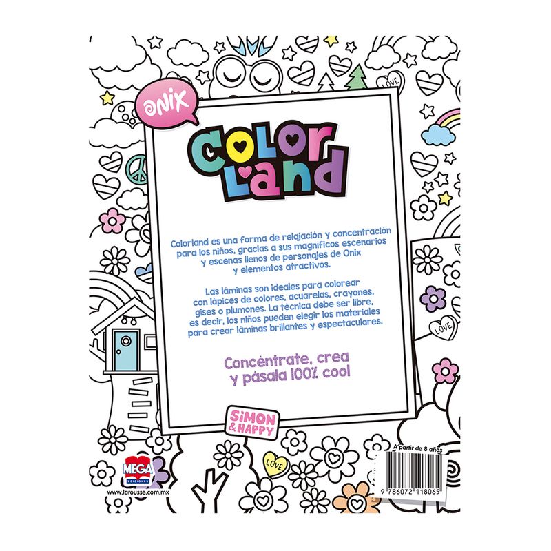 LIBRO COLORLAND ANTIESTRES ESCENARIOS MARAVILLOSOS ONIX