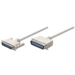 Cable Manhattan para Impresora DB25-M Cen36-M 18m Color Blanco