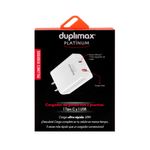CARGADOR DE PARED 1 PUERTO USB Y 1 PUERTO USB TIPO C, 20W BLANCO