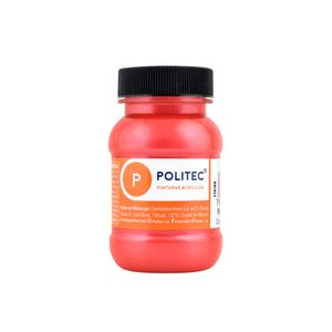 Pintura Acrilica Politec 100Ml Rojo Metalico 29516