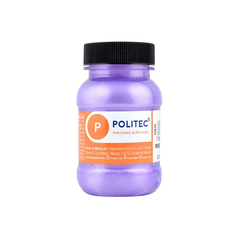 PINTURA ACRILICA POLITEC 100ML MORADO METALICO