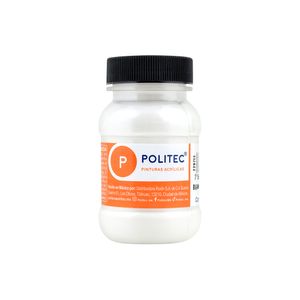Pintura Acrilica Politec 100Ml Blanco Metalico 29523