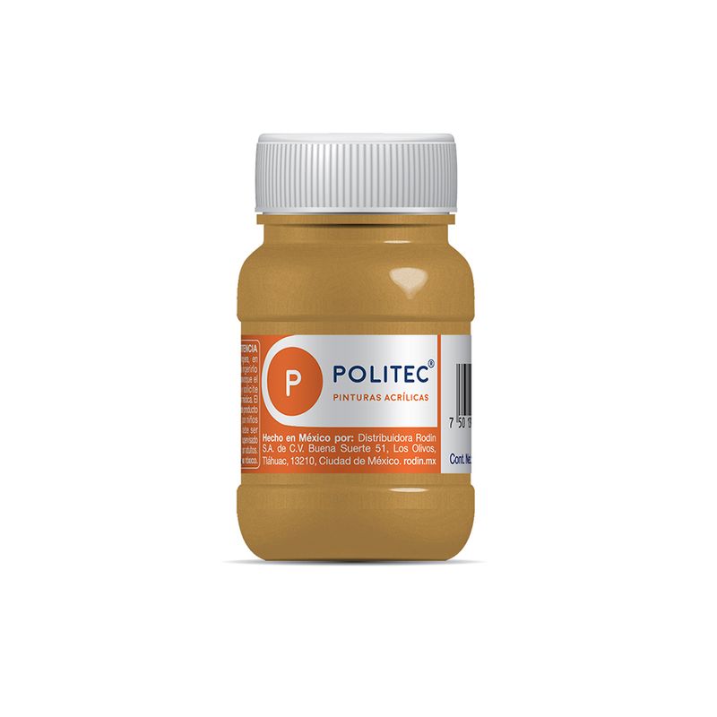 PINTURA ACRILICA POLITEC ORO METALICO