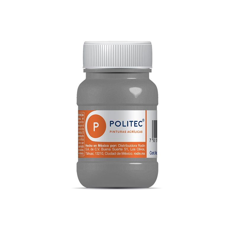 PINTURA ACRILICA POLITEC PLATA METALICO