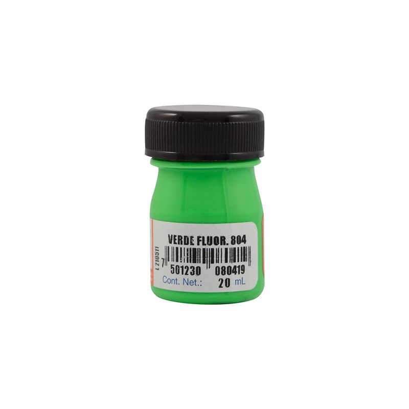 PINTURA ACRILICA FLUOR POLITEC 20ML VERDE