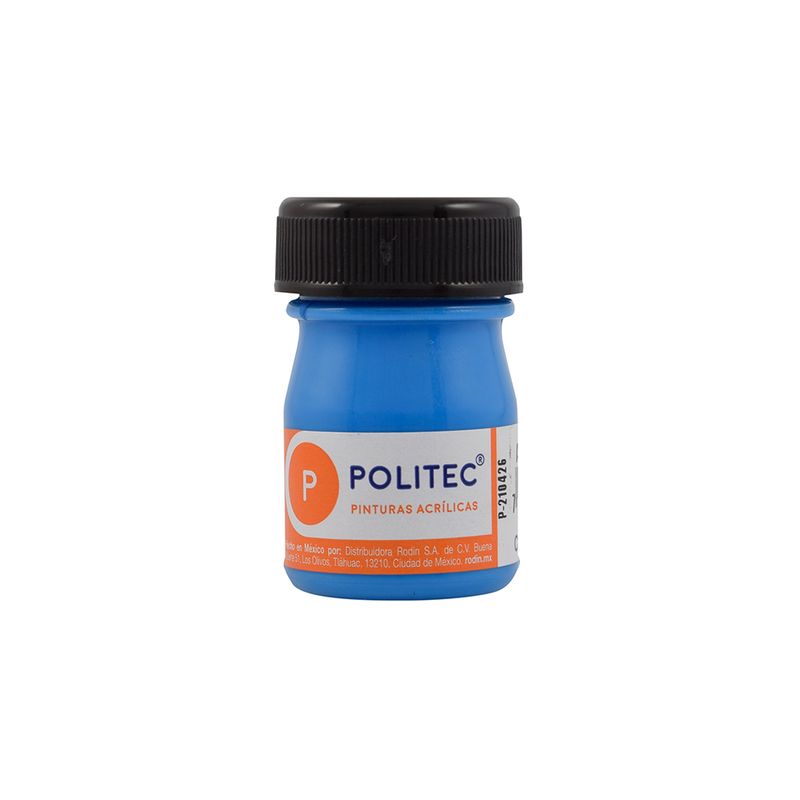 PINTURA ACRILICA FLUOR POLITEC 20ML AZUL