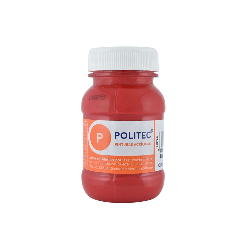 PINTURA ACRILICA POLITEC 100ML CARMIN