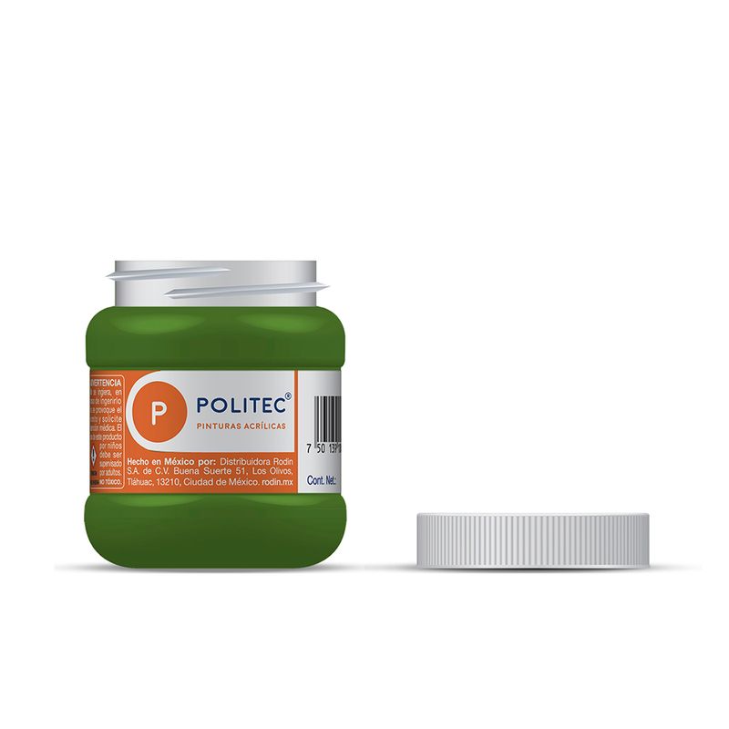 PINTURA ACRILICA POLITEC 250ML VERDE HOJA