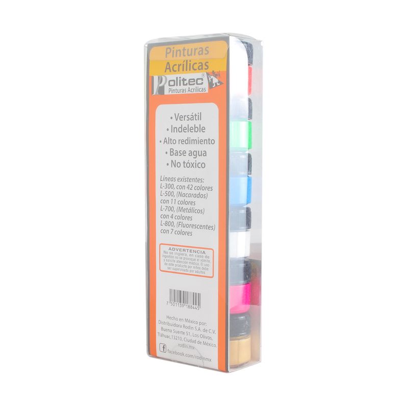 PINTURA ACRILICA POLITEC 10ML CON 12