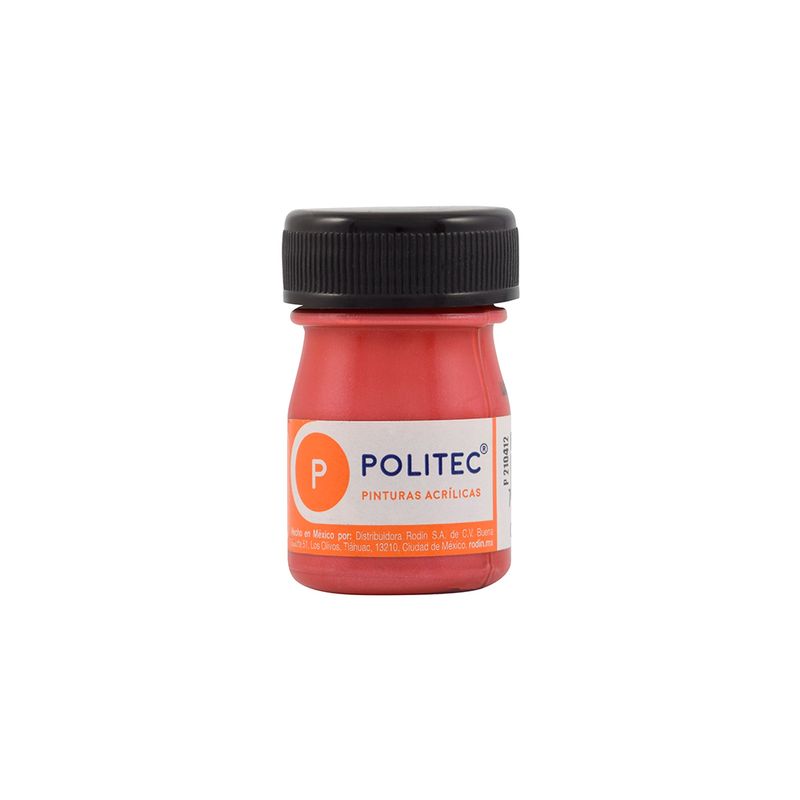 PINTURA ACRILICA POLITEC 20ML ROJO METALICO