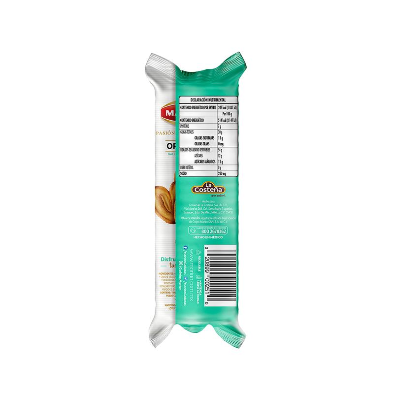 GALLETA MARIAN OREJITAS 48GR