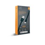 CABLE USB TIPO C A LIGHTNING CARGA RAPIDA GRAFITO