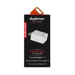 CARGADOR DE PARED 1 PUERTO USB, 21A BLANCO
