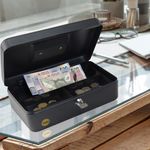 CAJA METALICA PARA DINERO EJECUTIVA GRANDE