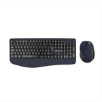 45661 - Kit Teclado y Mouse Perfect Choice Inalámbrico Ergonómico Color Negro