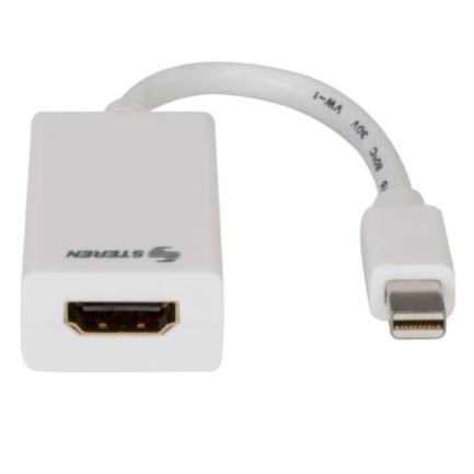 47253 - Adaptador Steren Mini DisplayPort/Thunderbolt a HDMI Windows/Mac Color Blanco