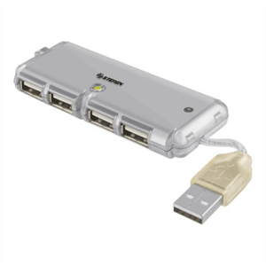 Mini Hub Steren Portátil Usb 2.0 Ultra Delgado 4 Puertos Sqcaccac007