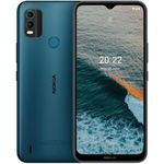 Smartphone Nokia C21 Plus 651" 64GB/2GB Cámara 13MP+2MP/5MP Octacore Android 11 Color Cian Oscuro