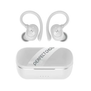 Audífonos Perfect Choice Haken Bluetooth Deportivos Tws Cancelación De Ruido Con Sujetador Color Blanco Mccaudab203