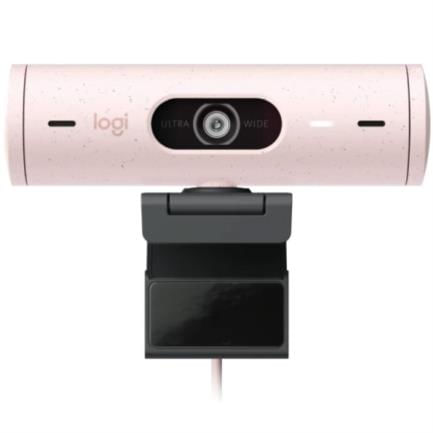 Camara-Web-Logitech-Brio-500-FHD-Resolucion-1080p-Correccion-Iluminacion-Encuadre-Automatico-Color-Rosa