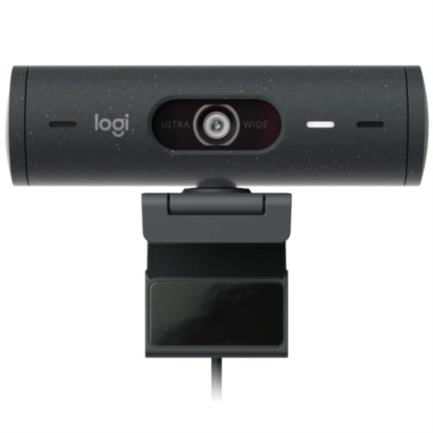 Camara-Web-Logitech-Brio-500-FHD-Resolucion-1080p-Correccion-Iluminacion-Encuadre-Automatico-Color-Grafito