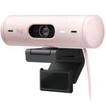 Camara-Web-Logitech-Brio-500-FHD-Resolucion-1080p-Correccion-Iluminacion-Encuadre-Automatico-Color-Rosa