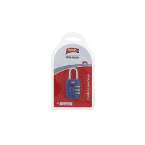 Candado Phillips De Combinacion Plastico 3 Digitos Azul Mx3464