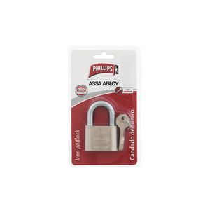 Candado De Hierro Phillips Alta Seguridad Gancho Corto Mx2775