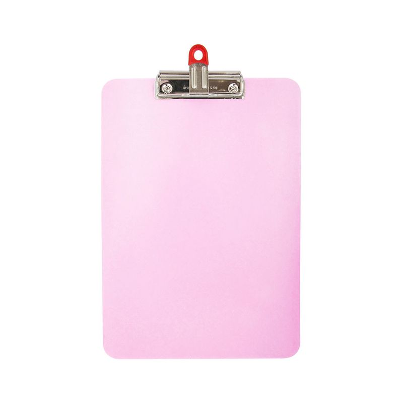 TABLA ACRILICO CARTA ROSA VIOLETA CON CLIP