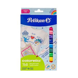 Marcador Colorella Textil C/12 Colores Surtidos 30111854