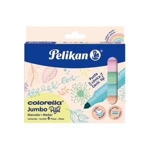 Marcador Base Agua Jumbo C/6 Colorella Pastel 30111847