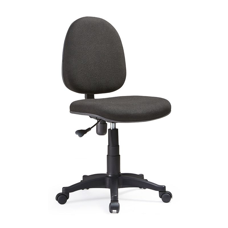 SILLA SECRETARIAL SIN BRAZOS TELA NEGRO