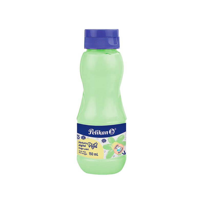 PINTURA DIGITAL VERDE PASTEL 150 ML PELIKAN