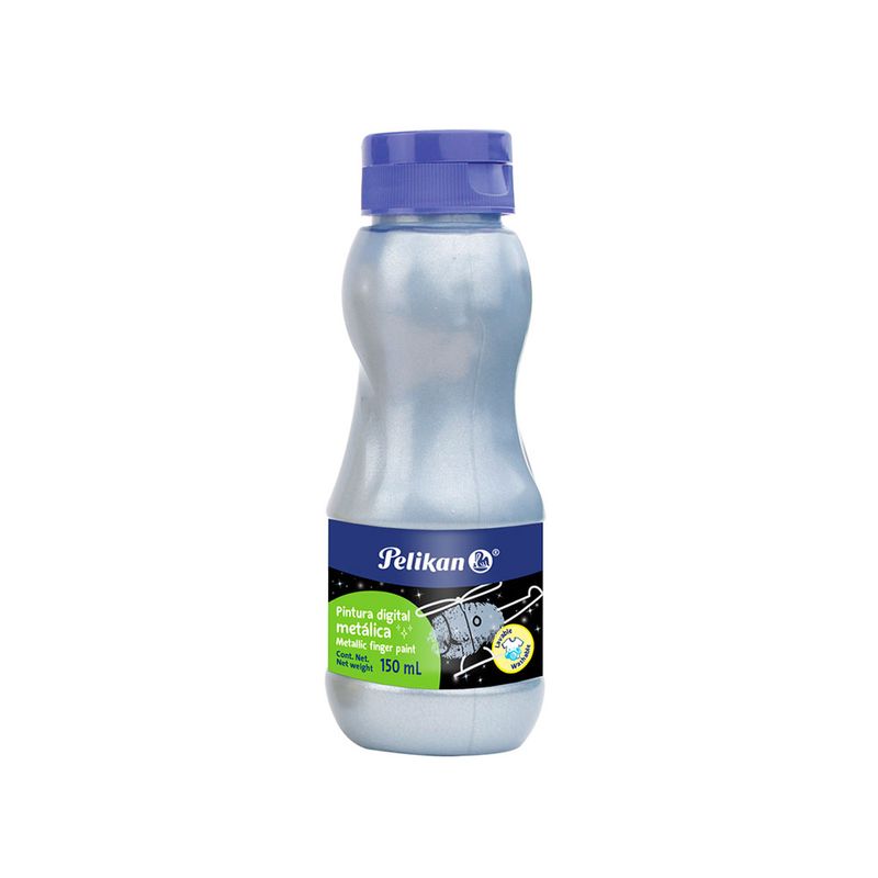 PINTURA DIGITAL PLATA METALICO 150 ML PELIKAN